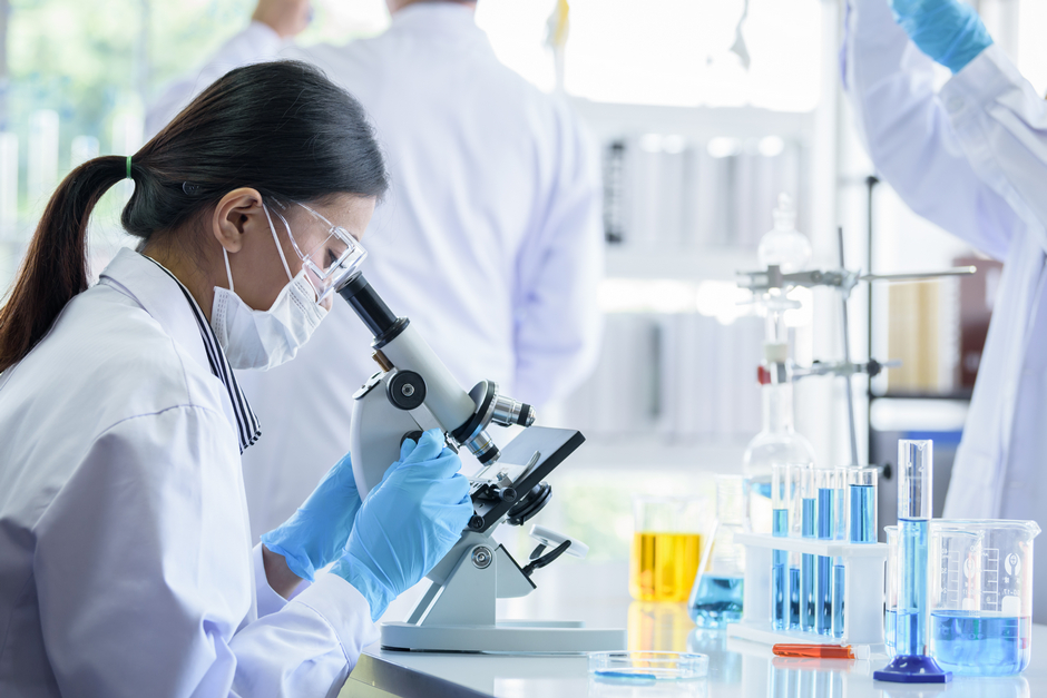 Laboratory worker testing CoronaVirus